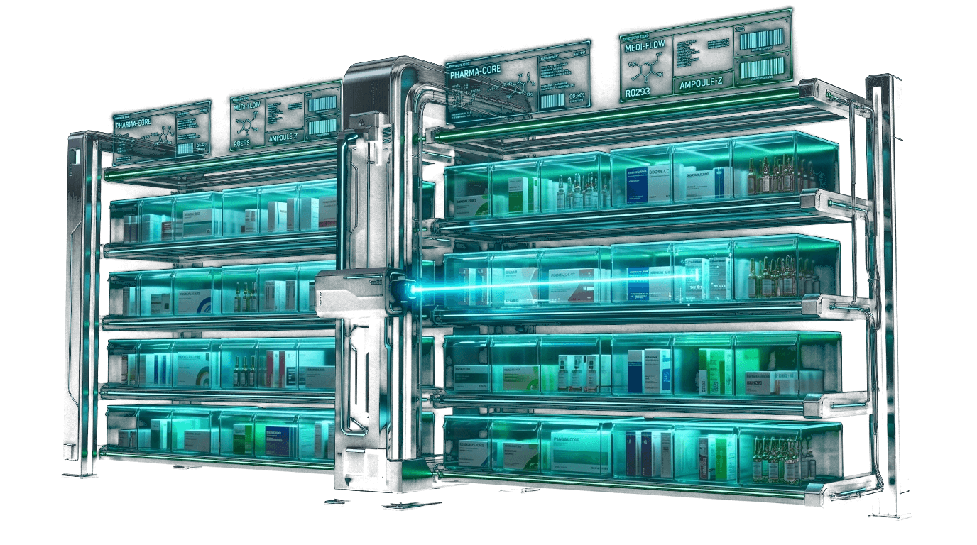 Navigasi Spasial 3D Posisi Obat di Depo & Gudang